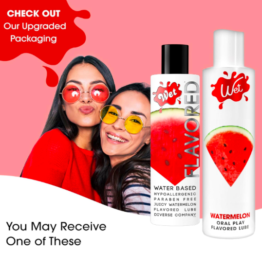 Gel bôi trơn hương vị dưa hấu Wet Flavored Watermelon Mỹ 89ml